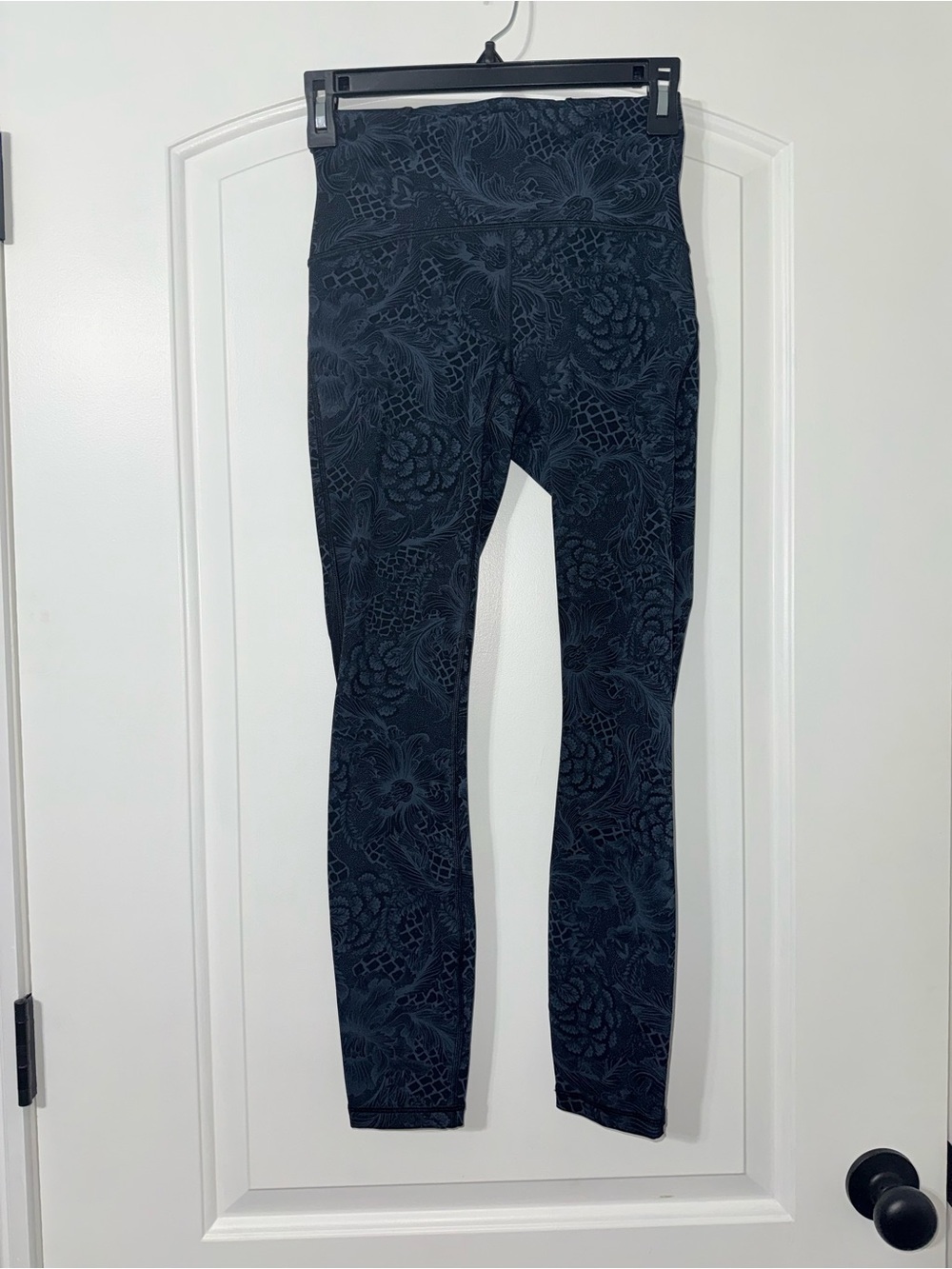 Lululemon Train Times 7/8 Pant 25” Women’s Size 4 Nouveau Mach Blue Black W5AOQS